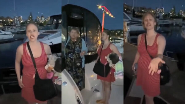 Toekomstige Karen flipt hem helemaal de pan uit op een privé-jachthaven