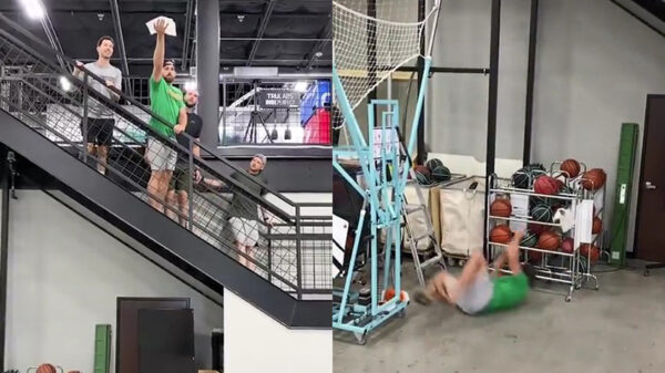 De mannen van Dude Perfect hebben weer wat gevonden om de tijd mee door te komen
