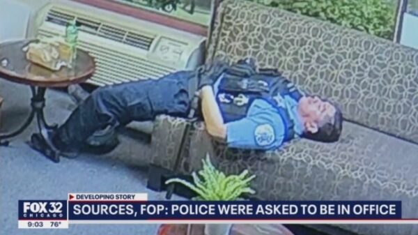 Agenten "loungen" en maken popcorn tijdens de rellen in Chicago