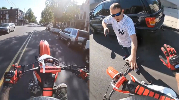 Motorbink aangehouden door undercoveragenten nadat hij er een wheelie uitgooit