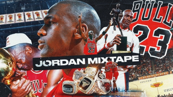 Een hele lading vette hoogtepunten van Michael Jordan op een rijtje