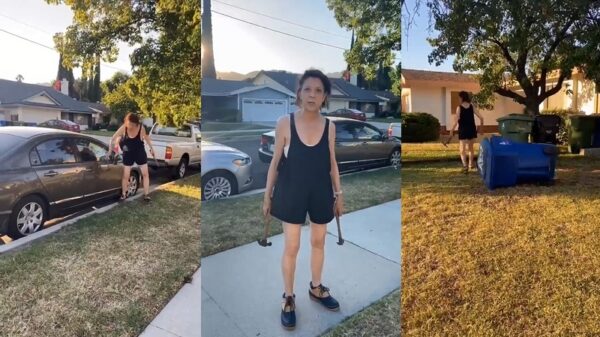 Gekkie gewapend met 2 hamers timmert erop los tijdens burenruzie