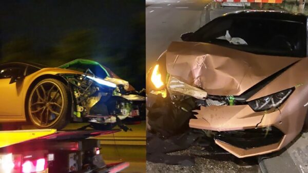 Dave Roelvink rijdt de Lamborghini van MoBicep volledig aan gort