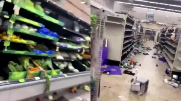 Even een rondleiding door een Amerikaanse supermarkt na drie weken van demonstraties