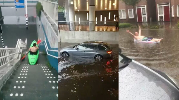 Natte compilatie: de enorme wateroverlast in 'Helmond aan Zee'