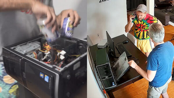 Computer met bonen vullen en een microsofty inhuren om hem te repareren