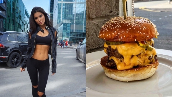 Strakke fitgirls en vette hamburgers blijken een perfecte combinatie
