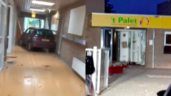 Auto rijdt opzettelijk school in tijdens afscheid van groep 8, bestuurder blijkt dronken