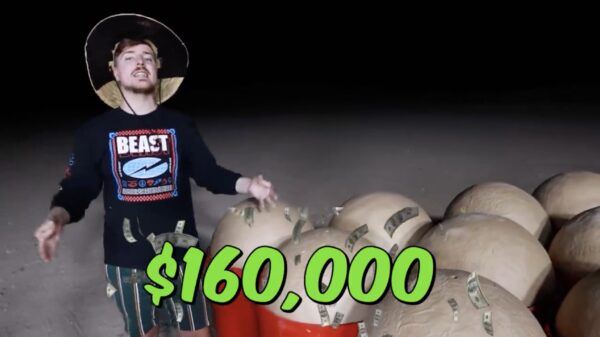 MrBeast knalt even $600.000,- aan vuurwerk de lucht in