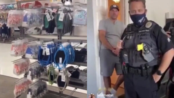 Amerikaans gekkie haat mondkapjes en besluit display te slopen