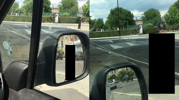 Luchtig geklede vrouw besluit een stukje te gaan wandelen in Londen