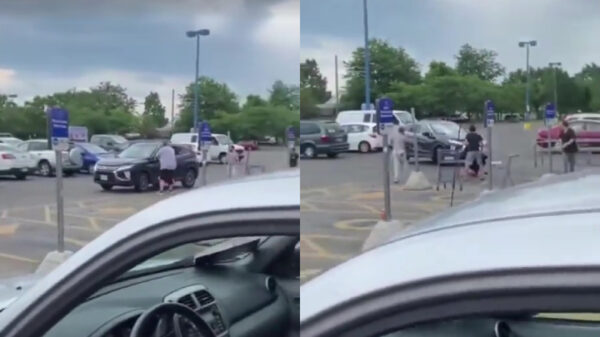 Bestuurder heeft genoeg van roadrager en besluit hem omver te beuken