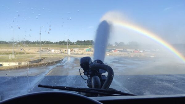Een regenboog maken met een antifa-douche