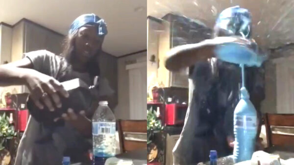 Thuisexperimentje eindigt met een knallende lading smurfensnot