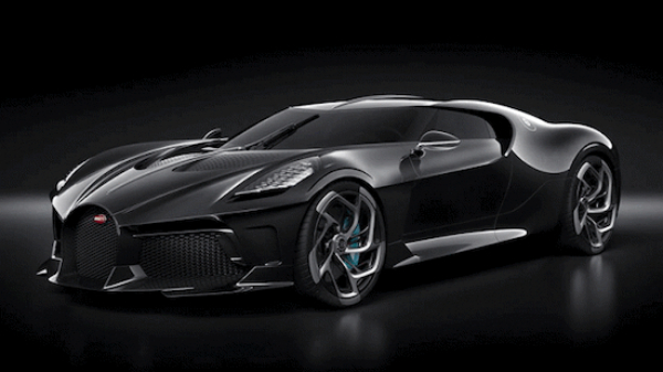 Bugatti's nieuwe meesterwerkje "La Voiture Noire" kost slechts 19 miljoen