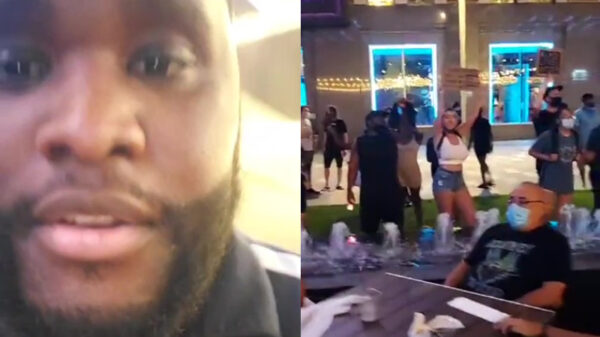 Demonstrerende SJW'ers verpesten rustig avondje dineren op het terras