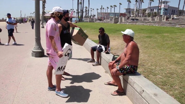 Gratis mondkapjes uitdelen in Amerika gaat niet geheel zoals gepland