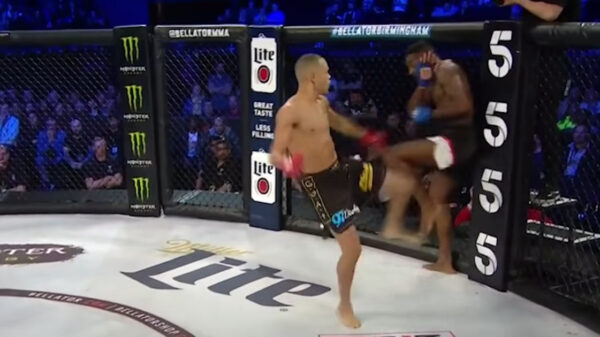 MMA'er Raymond Daniels zorgt voor spectaculaire K.O. tijdens Bellatorgevecht in Birmingham
