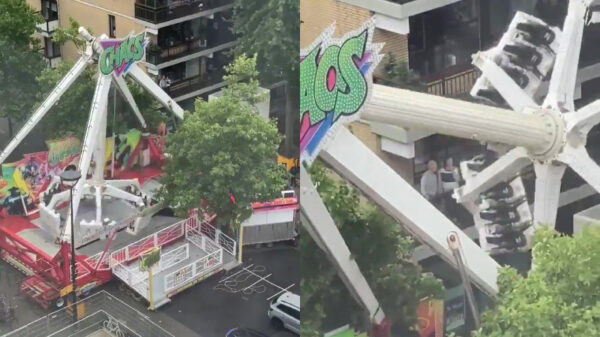 Flatbewoners in Tilburg hebben extreem goed uitzicht op kermisattractie