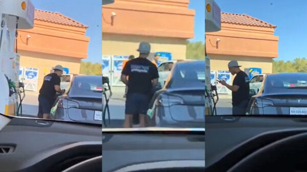 Meesterbrein kan de benzinedop van zijn nieuwe Tesla niet vinden