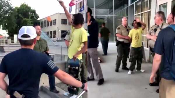 Een donut voor een politieagent bungelen is echt een behoorlijk dom idee