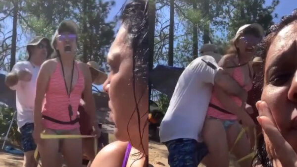 Strand-Karen gaat helemaal door het lint vanwege social distancing