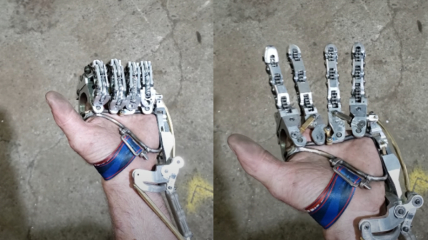 Vingerloze knutselaar bouwt zijn eigen Terminator-hand