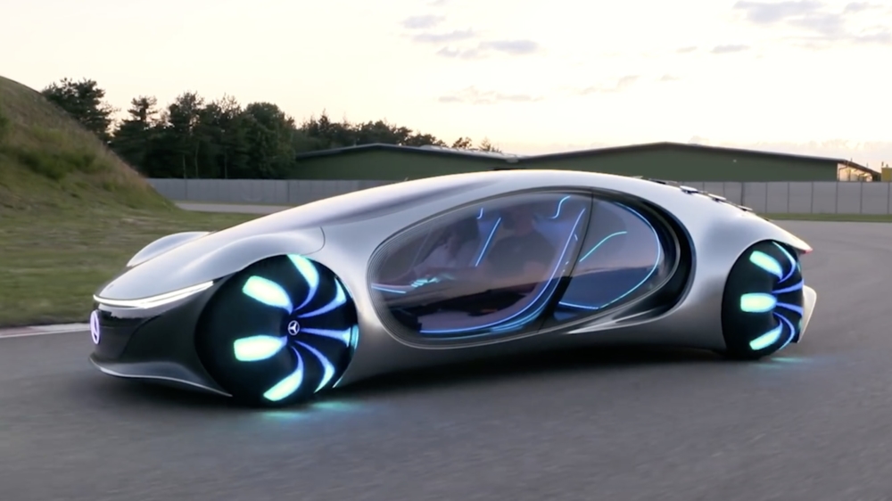 Een stukje zijdelings cruisen met de futuristische Mercedes Vision AVTR