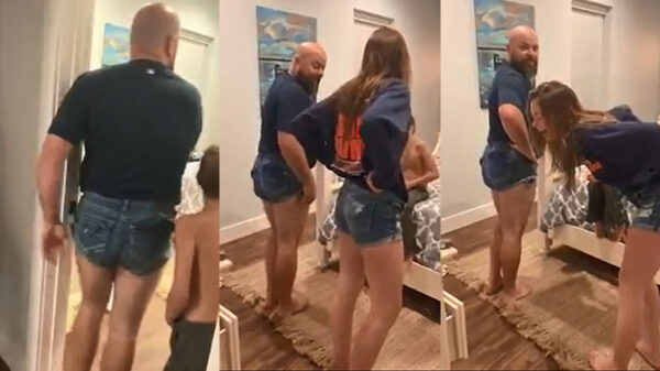 Vader draagt korte broek om zijn tienerdochter iets duidelijk te maken