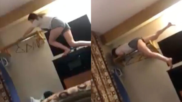 Nee joh, ik slaap wel op de kapstok