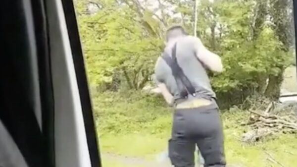 Chauffeur heeft alternatieve manier om in zijn wagen te stappen