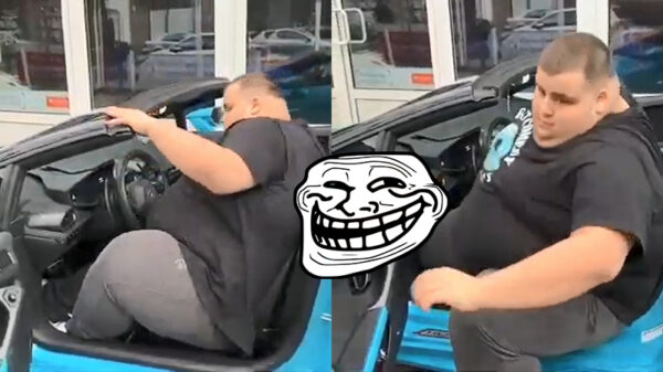 Iemand met obesitas uit een Lamborghini lokken is makkelijker dan je denkt