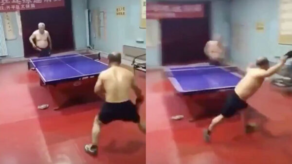 Een potje tafeltennis tegen deze opa's ga jij waarschijnlijk niet winnen