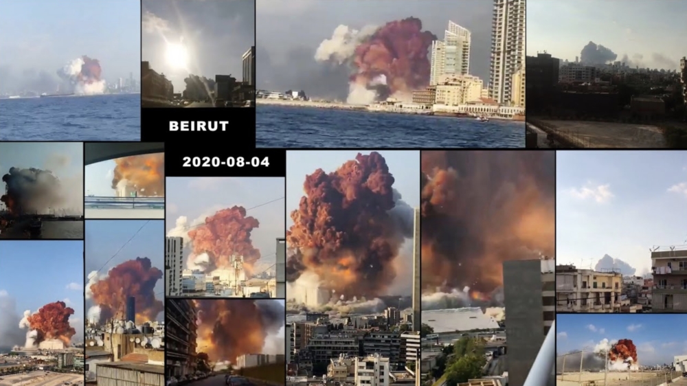 De aftermath van de verschrikkelijke explosie in Beiroet