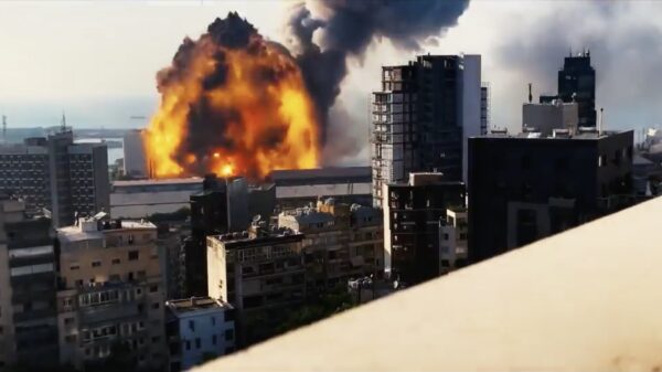 Nieuwe slow motion-beelden van de krachtige shockwave in Beiroet