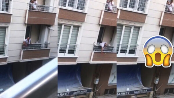 Turkse druktemaker gooit tijdens ruzie iets meer van het balkon dan bedoeld