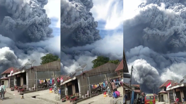 Kan er ook nog wel bij: vulkaanuitbarsting van Sinabung in Indonesië