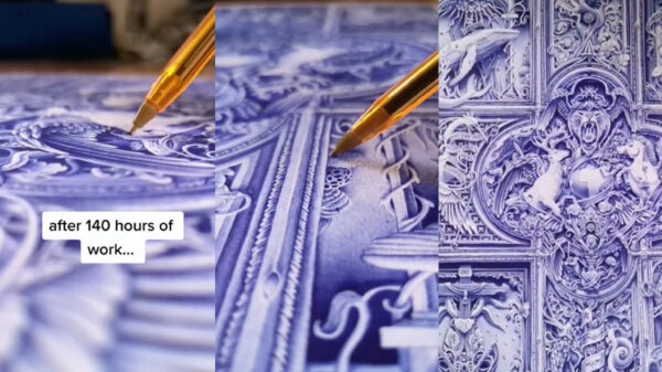 Dit is wat je met één balpen in 140 uur voor elkaar kunt krijgen