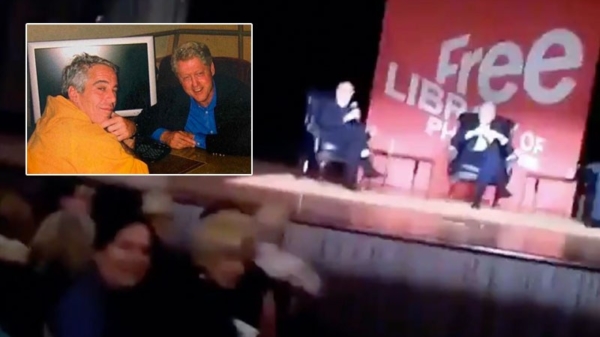 Man confronteert Bill Clinton met zijn tripjes in Epsteins "Lolita Express"