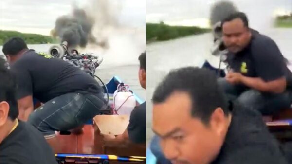 Snel bootje op het water is inderdaad behoorlijk snel