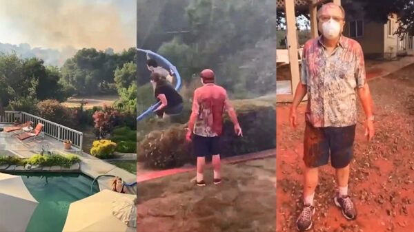 Huis gered door blusvliegtuig tijdens natuurbranden in Californië