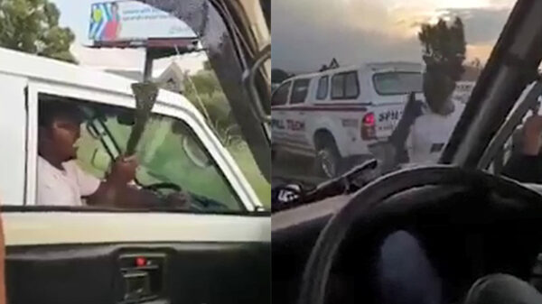 Zuid-Afrikaanse road rage wordt opgelost met machete en bedreigingen