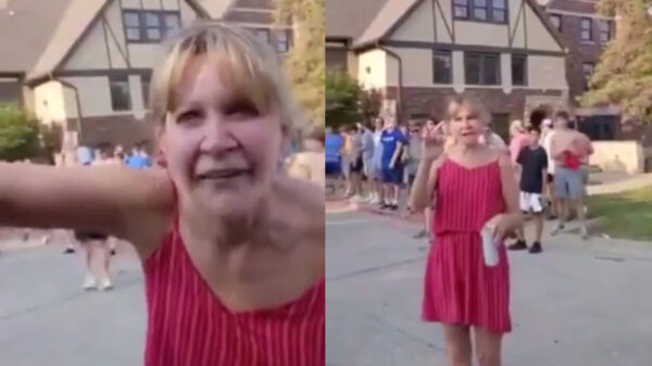 Man wordt door studentjes lastiggevallen en krijgt daarna met mama Karen te maken