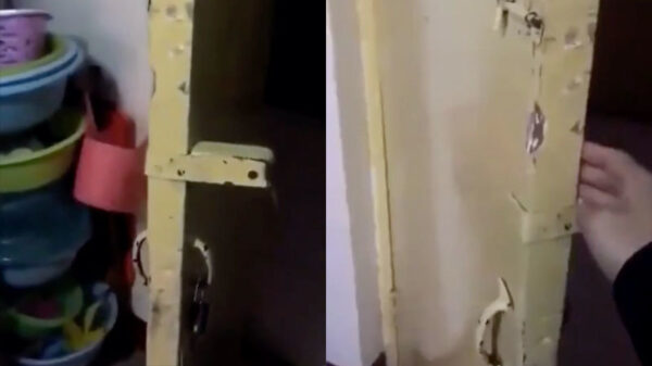 Deze deur komt regelrecht uit je engste nachtmerrie