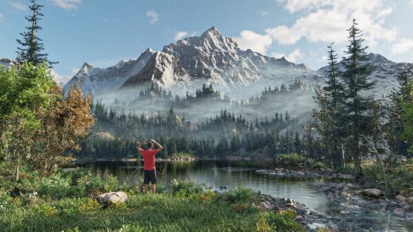 CGI-held zet een schilderij van Bob Ross om in waanzinnige 3D-wereld