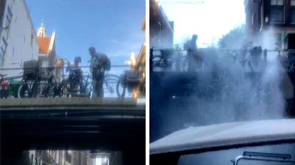 Attente Amsterdammers zetten Duitse toeristen op de foto