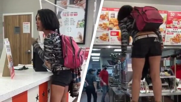 Dora gaat full retard bij de KFC