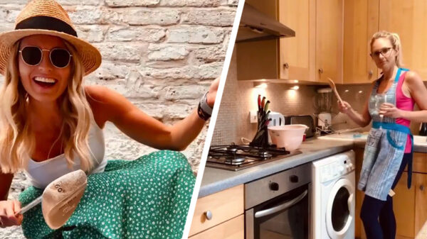 Geen enkel trickshot is te moeilijk voor de charmante golfster Emily Sayers