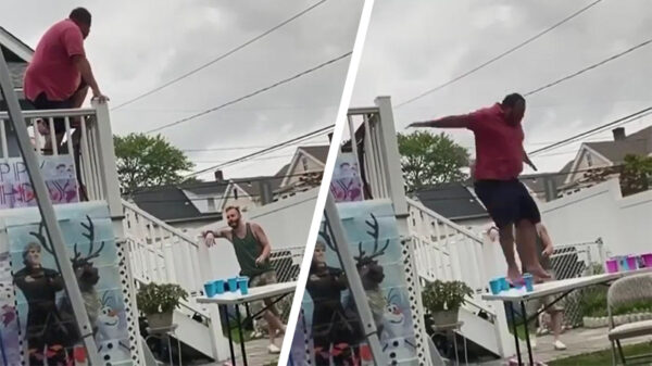 Iets te forse tafelspringer raakt bijna arbeidsongeschikt na dappere poging